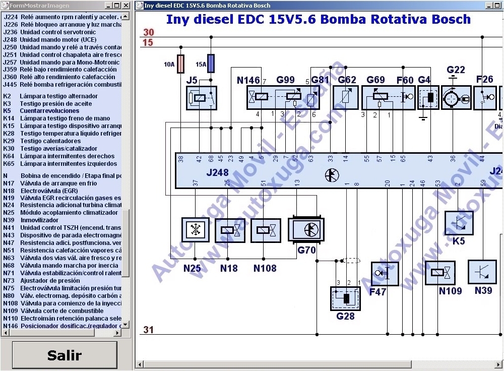 Esquema electrico bomba Bosch EDC 15V5.6