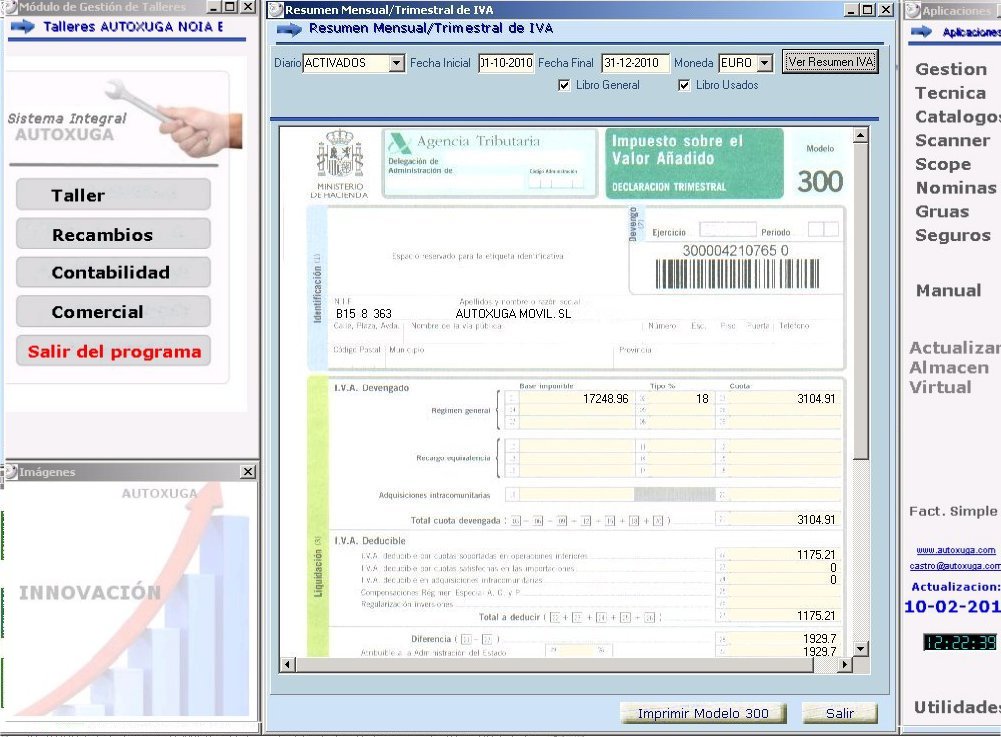 Impuesto valor aadido que calcula automaticamente el programa informatico Autoxuga