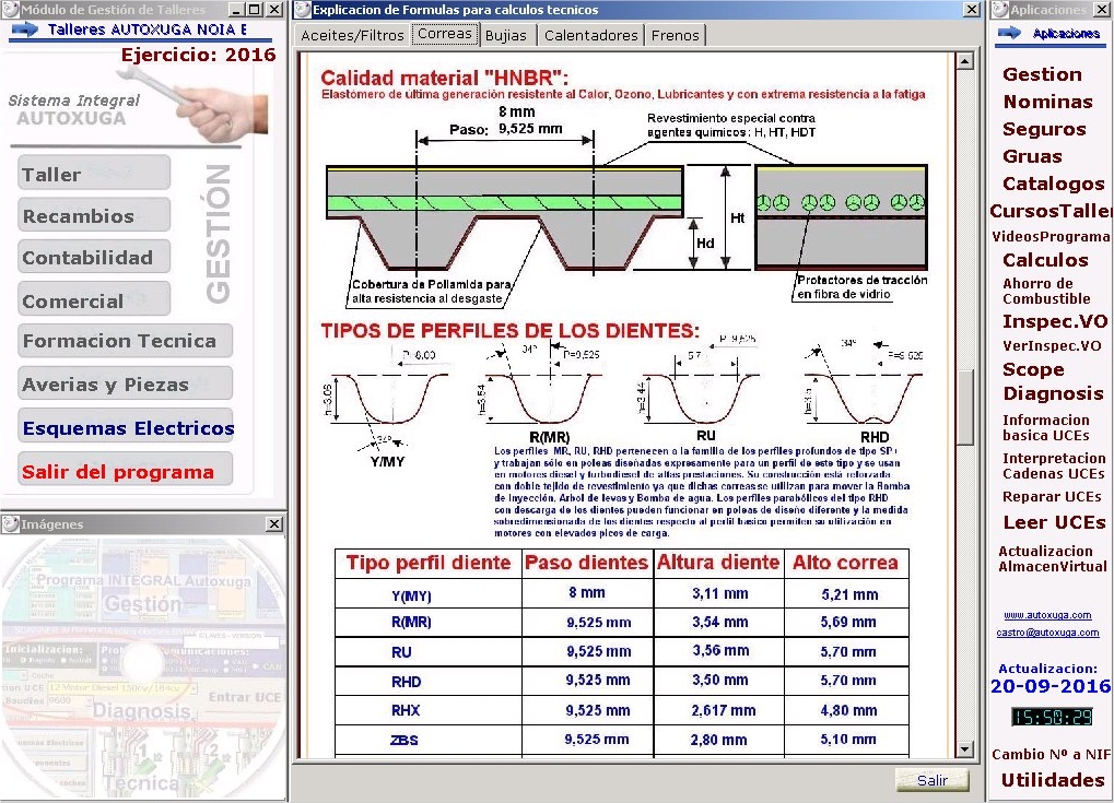 Calidad material HNBR de una correa distribucion