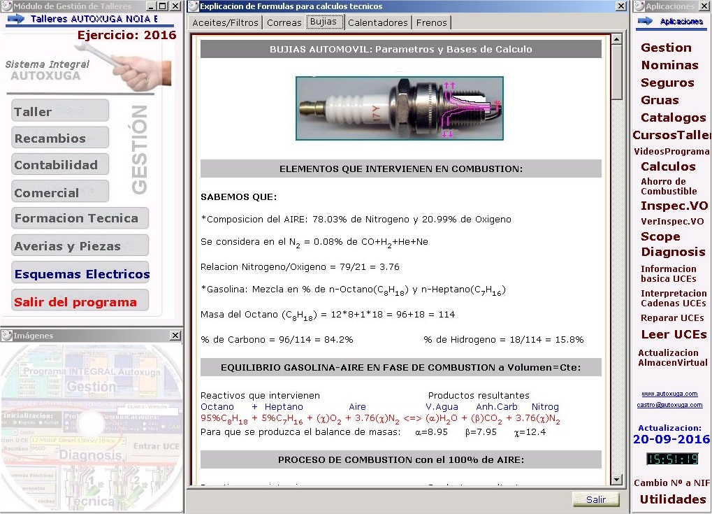 Calculo del grado termico de una bujia