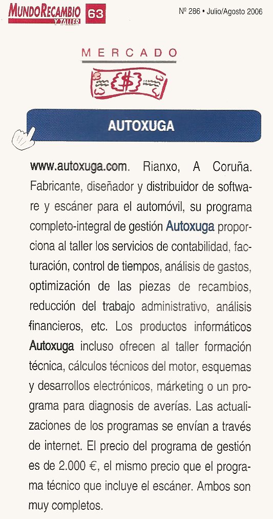 Mundo recambio taller publica gestion Autoxuga