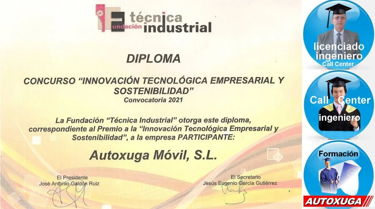 Diploma de Innovación Tecnológica Empresarial y sostenibilidad de Autoxuga