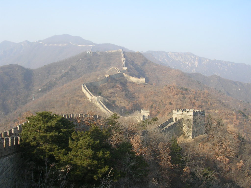 Muralla china a 80 kilometros de Pekin