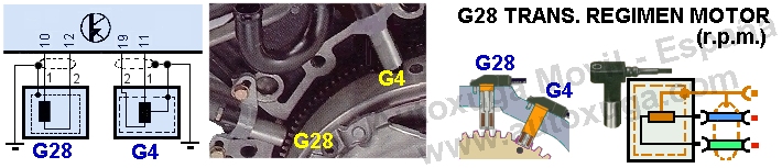 Esquema electrico de G28  Transmisor (rpm) rgimen motor