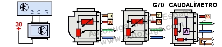 Esquema electrico de G70  Caudalmetro