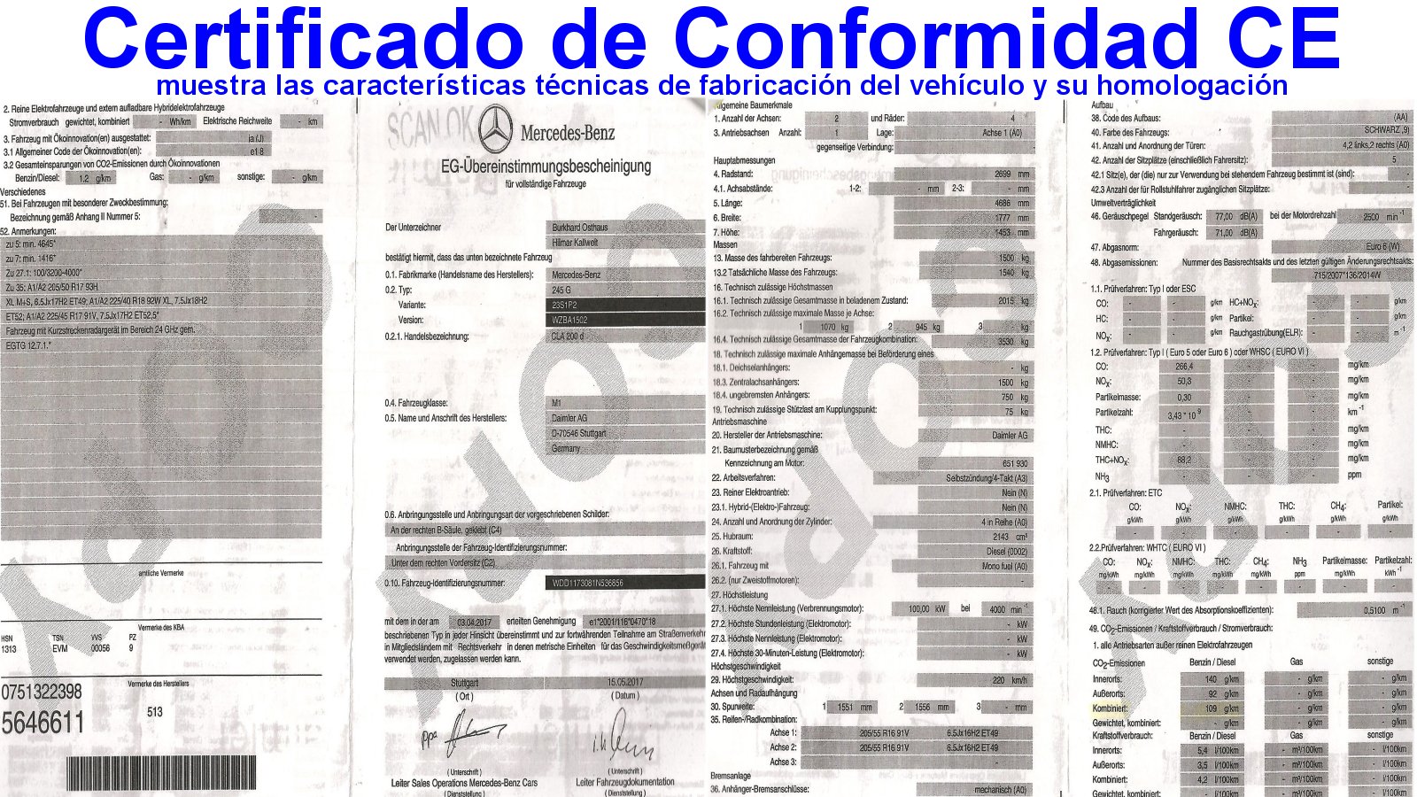 Certificado Mercedes CLA