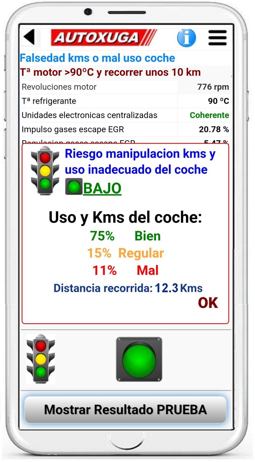 usos del coche y kilometros