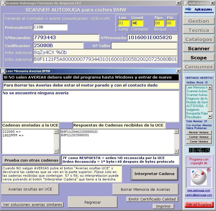 Funcionamiento equipos de diagnosis