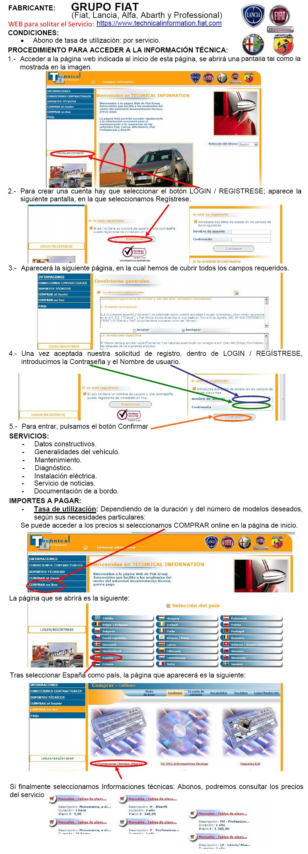 Acceso a informacion del grupo Fiat