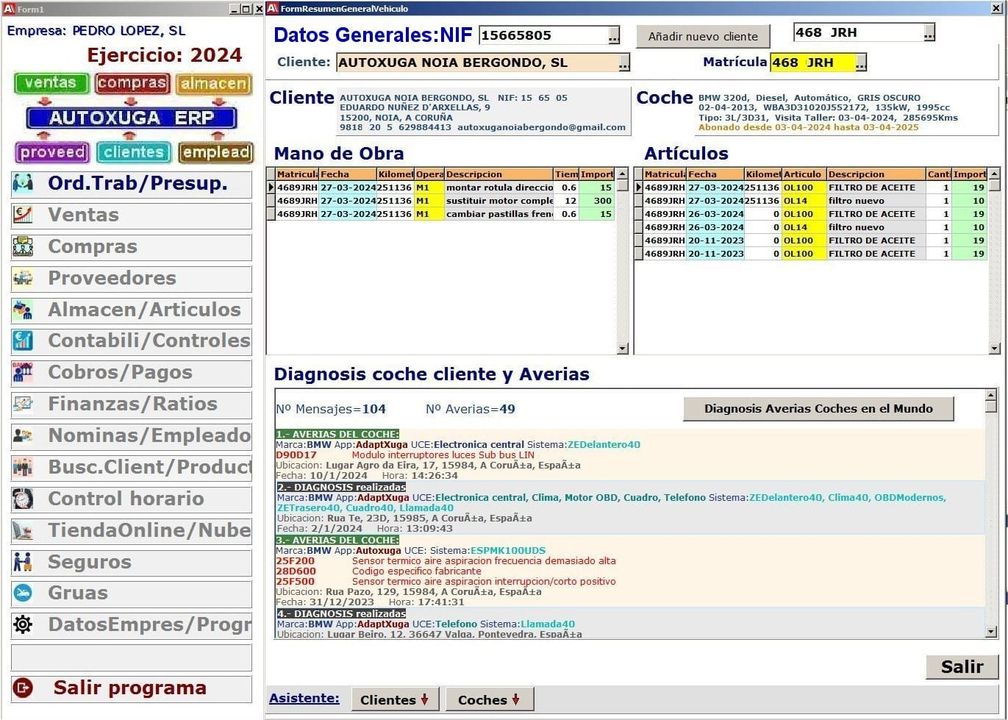 11.- Si aumentaron los gastos en tu Taller y no sabes que hacer, nuestro Software dispone de la función "Cliente Abonado" para que tu negocio se capitalice sin necesidad de acudir a la Banca. 