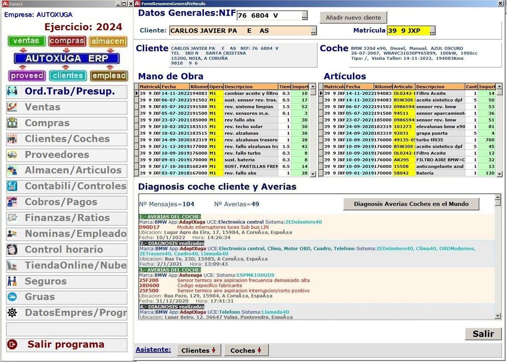 11.- Herramienta Autoxuga unica en el mercado ya que en la actualidad no existe ningun software de diagnosis que pueda mostrar a la distancia el historial de averias y controles que puede hacer cada cliente en su vehiculo