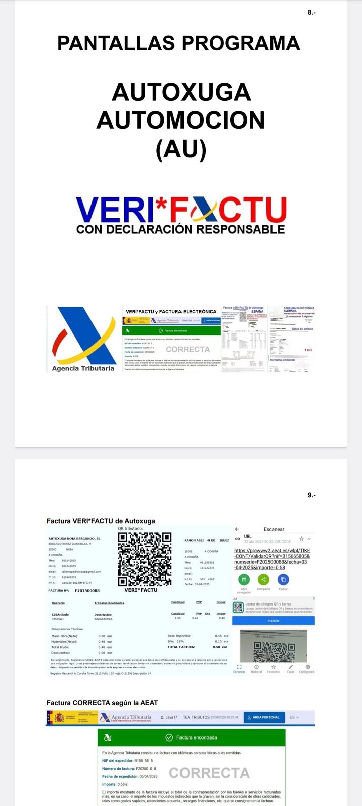 11.- Información sobre Veri*Factu con Leyes, Decretos y Órdenes ministeriales resumidas para aclarar dudas a Asesorías, Autónomos y Empresarios así como diferencias con la Factura Electrónica que hemos enviado a diversos empresarios