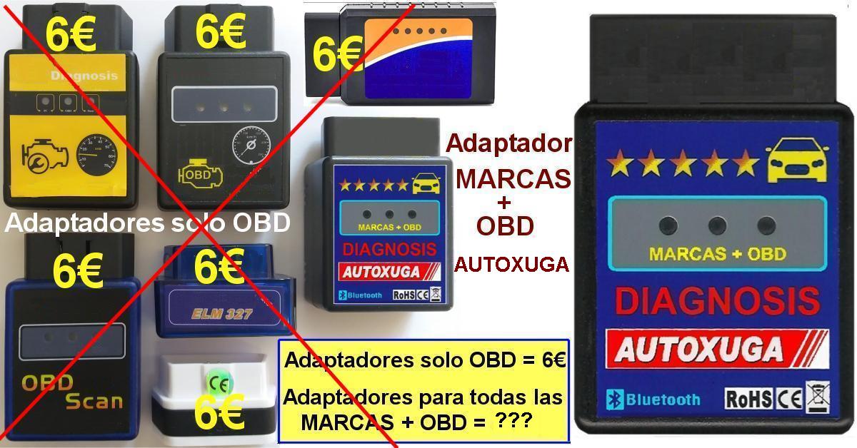 Venta Adaptadores Autoxuga para OBD y Ma