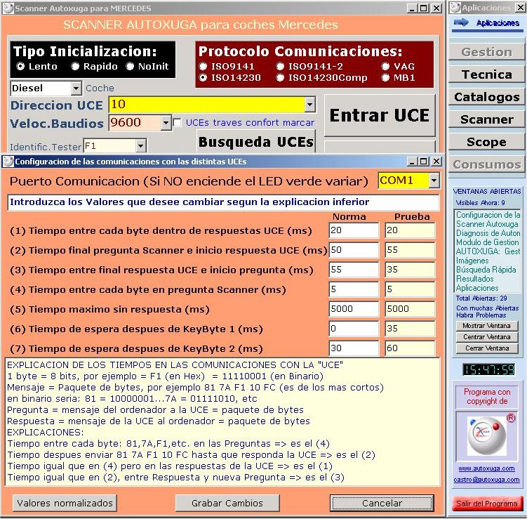 Tiempos de comunicaciones en la diagnosis