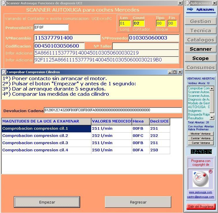 Prueba compresion cilindros