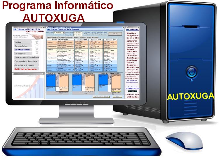 Programa informatico Autoxuga de ratios financieros