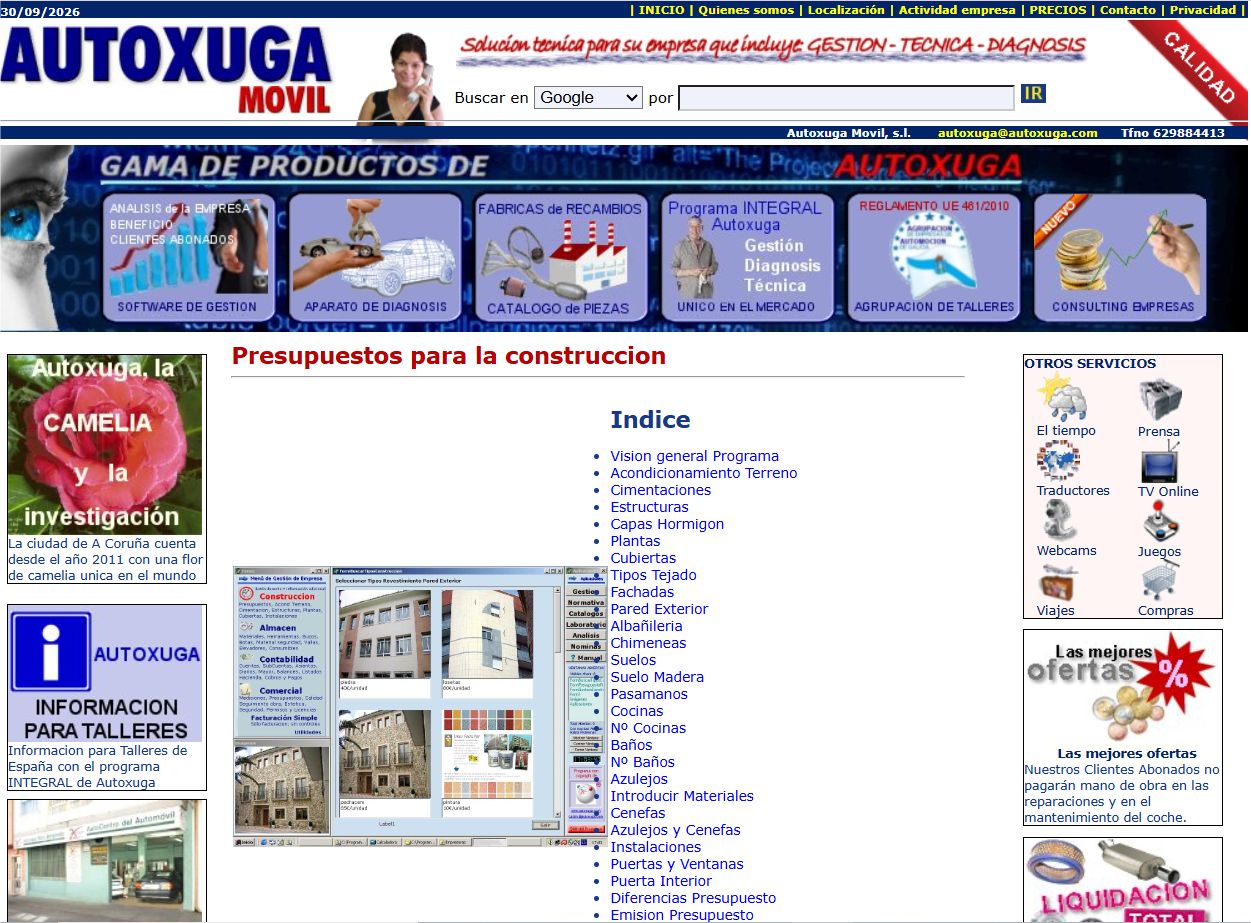 Web Autoxuga año 2006
