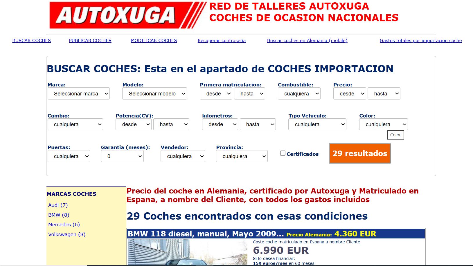 Web Autoxuga año 2015