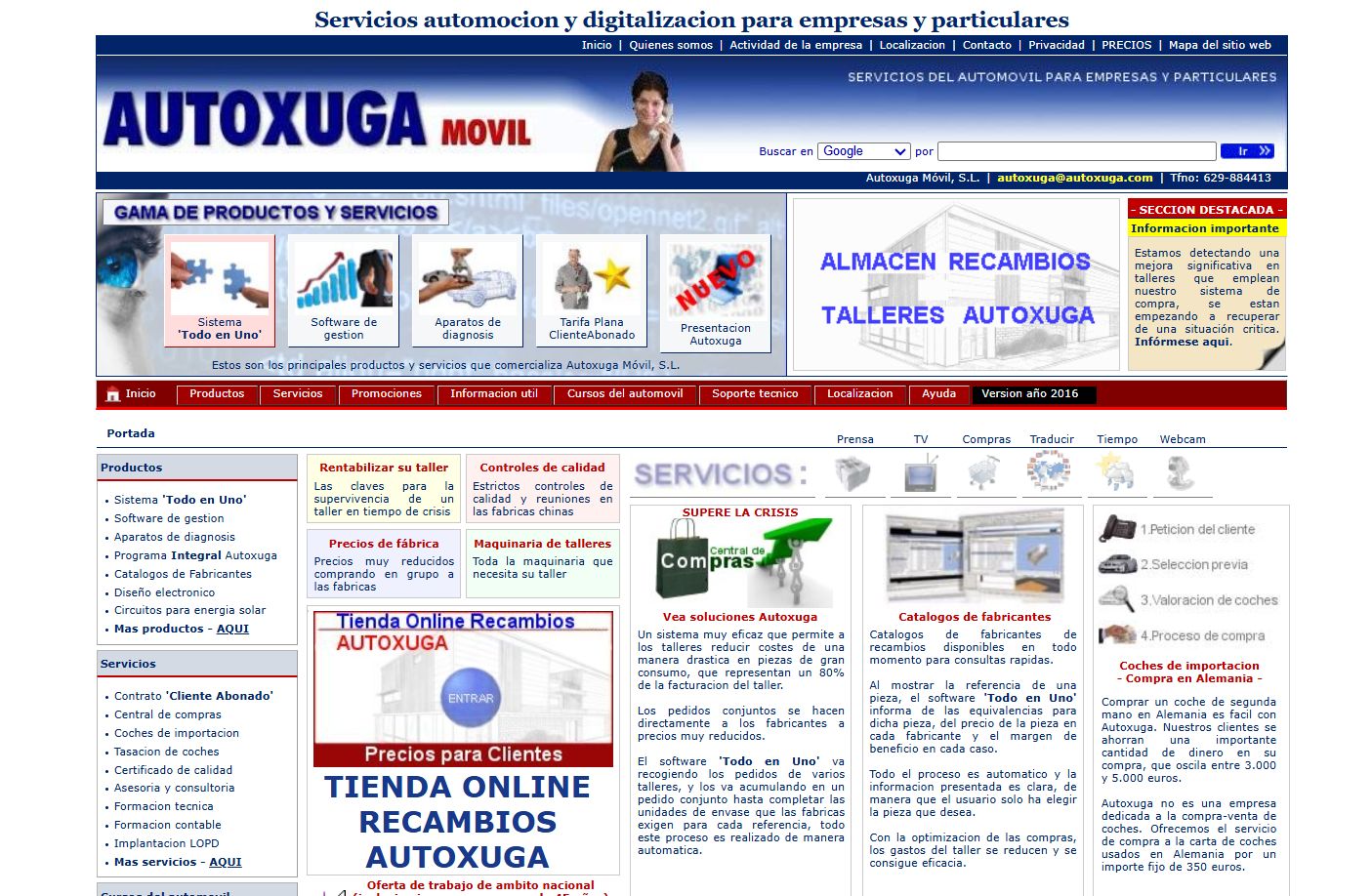 Web Autoxuga año 2017