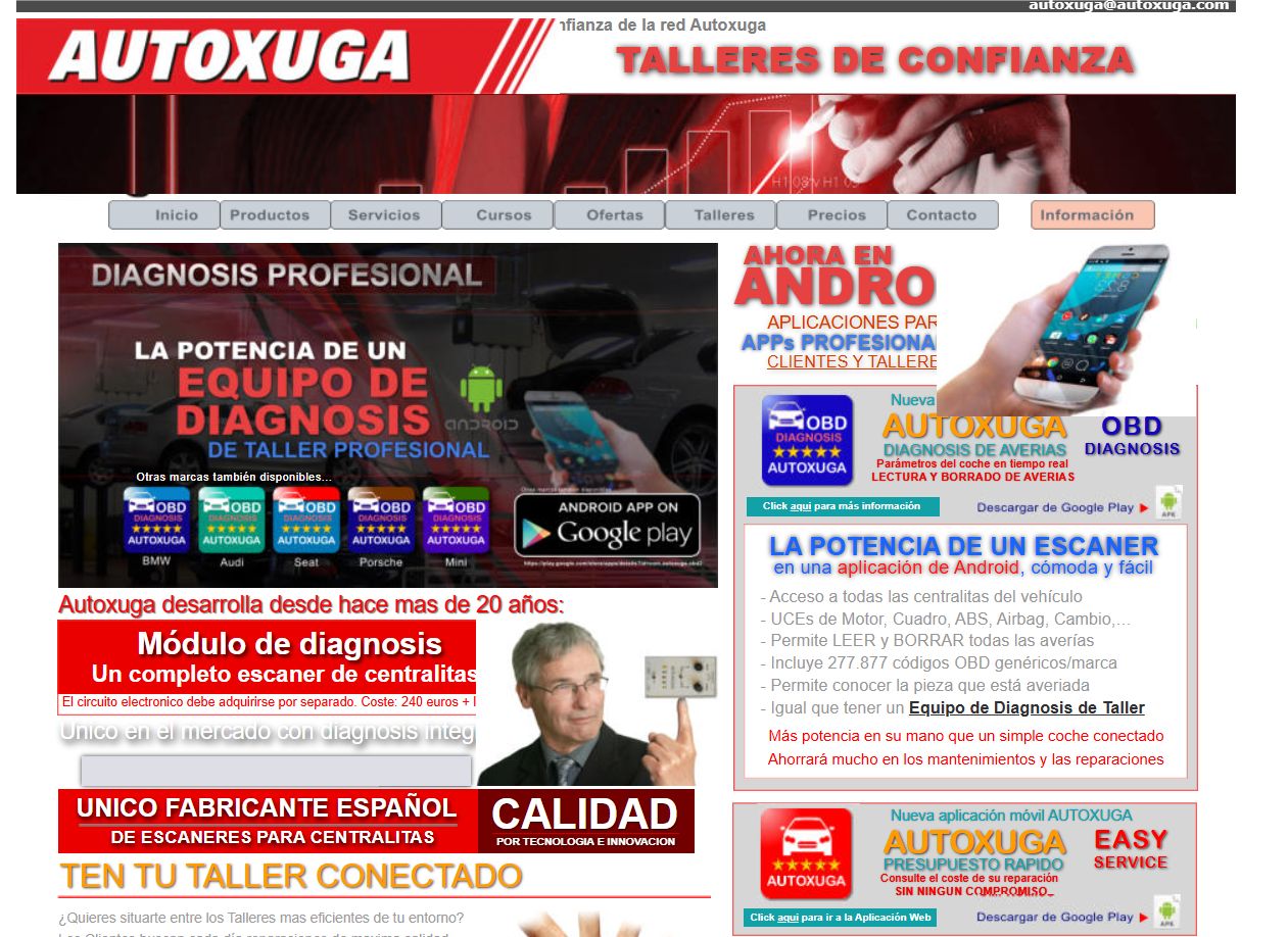 Web Autoxuga año 2019