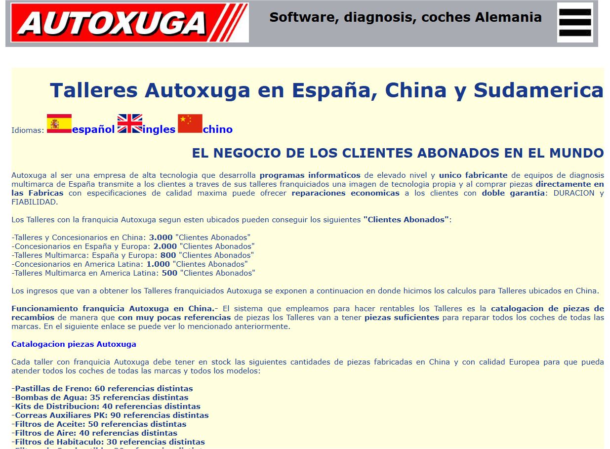 Web Autoxuga año 2023