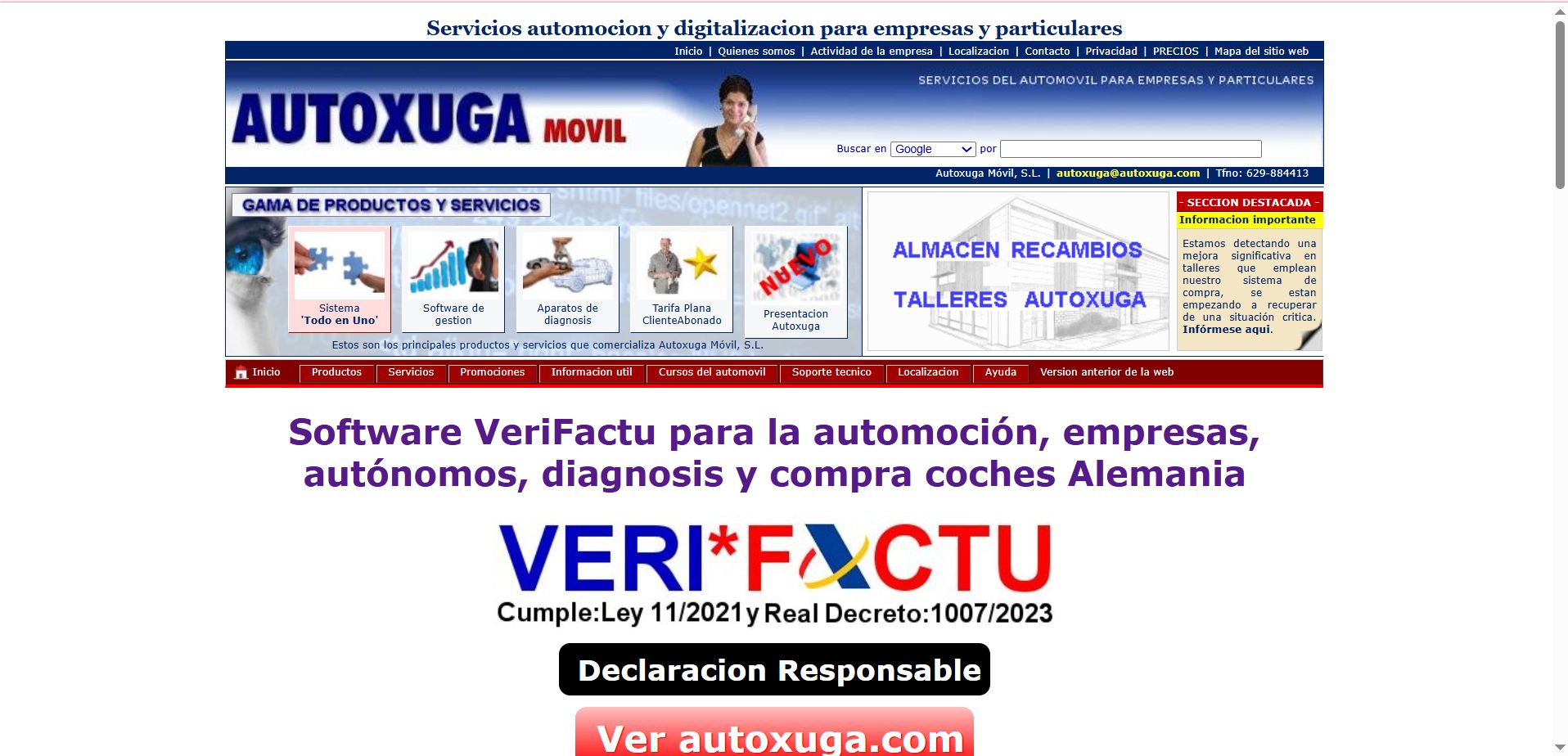 Web Autoxuga año 2024