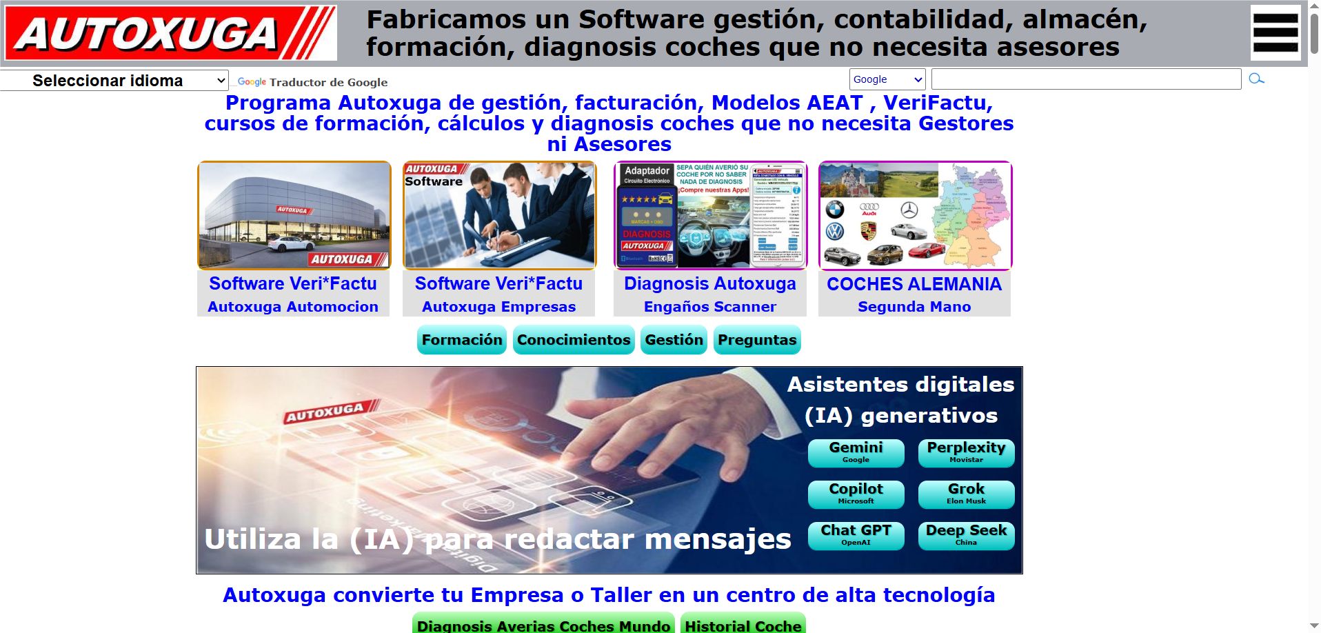 Web Autoxuga año 2025