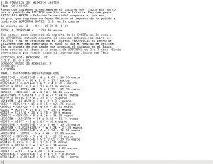 Sistema automatico de factura para los Talleres