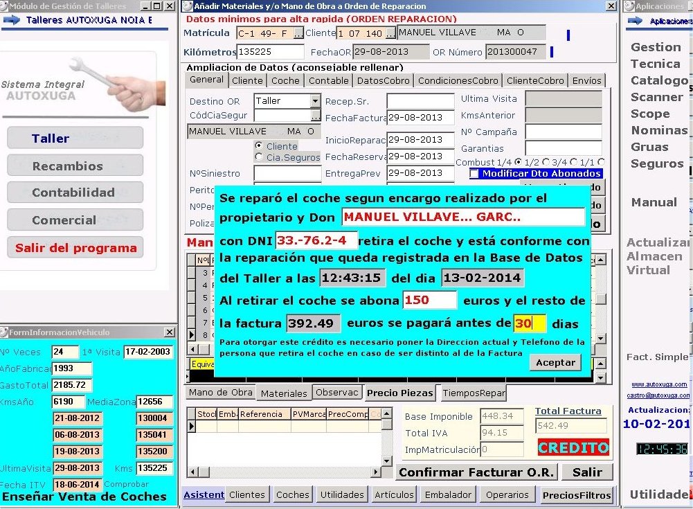 Anotacion en factura para evitar impagos clientes