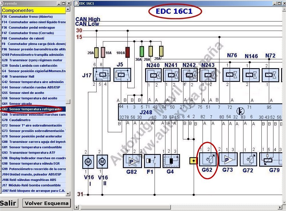 Esquema electrico EDC16C1