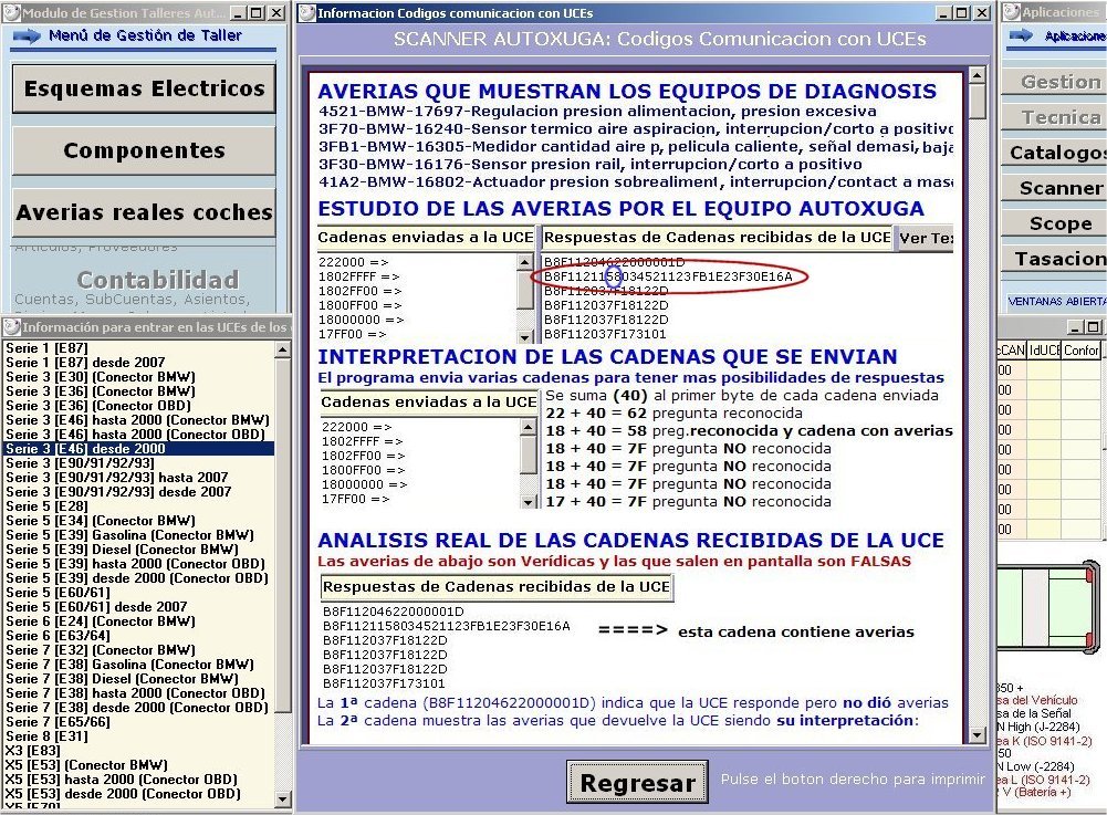 Interpretacion de las cadenas de un escaner