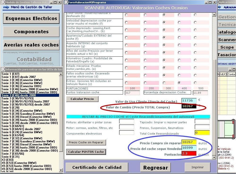 Calculo de precios de coches VO