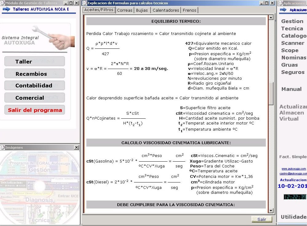 Formulas fisicas de calculos de motor