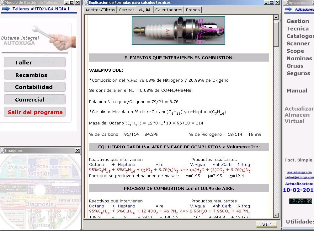 Elementos que intervienen en la combustion con reactivos y productos