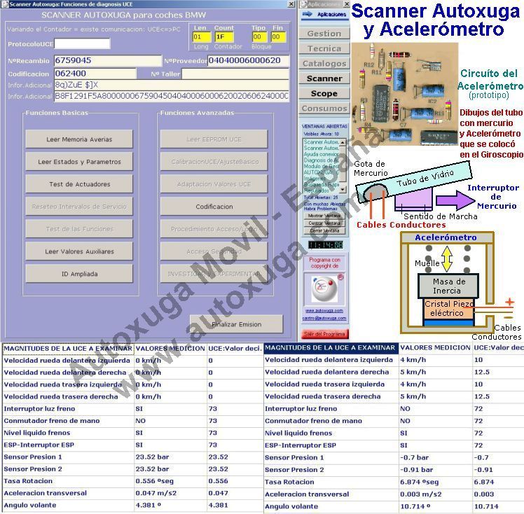 Circuitos basicos para fabricar un acelerometro