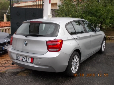 Matricula provisional del BMW 116d